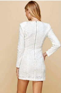 Helsi - Sequined Round Neck Mini Dress
