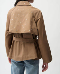 Joseph Ribkoff - Embellished Short Trench Coat