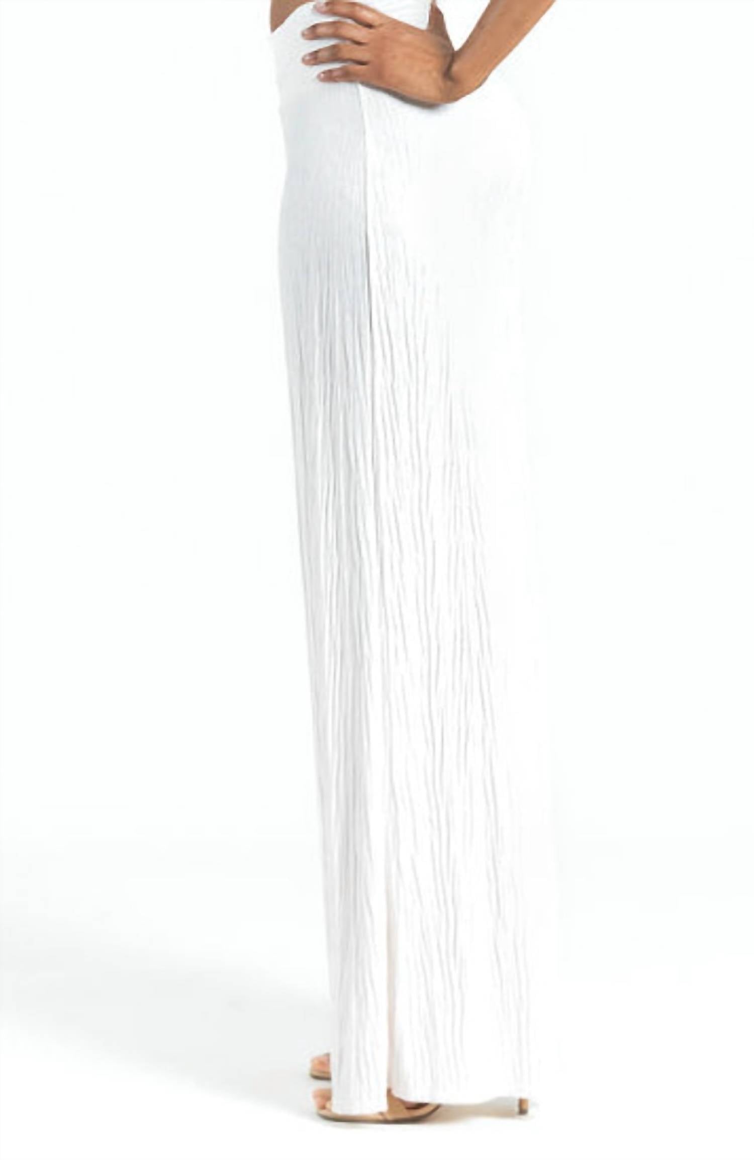 Clara Sunwoo - Soft Pleat Knit Palazzo Pant