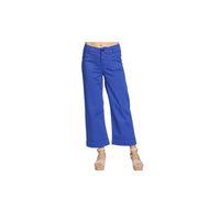 Apny - Cropped Wide Leg Pant With Patch Pockets