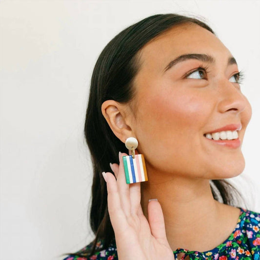 Sunshine Tienda - Desert Stripe Drop Earrings