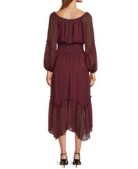 Ramy Brook - Danna Smocked Waist Chiffon Midi Dress