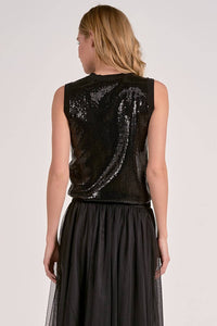 ELAN Divine Top in black - women's shirt - detail view