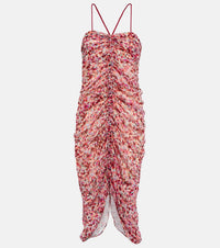 Marant Etoile Falone Dress in rasberry ecru - women's dress - view 4
