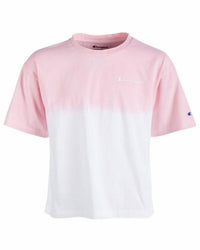 Champion - Toddler Girls Dip Dyed Colorblocked Logo Print T-shirt