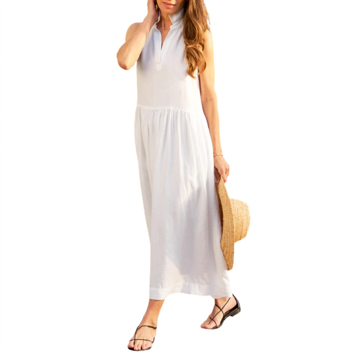 Frank & Eileen Women's Daphne Dress in white - women's dress - alternate view