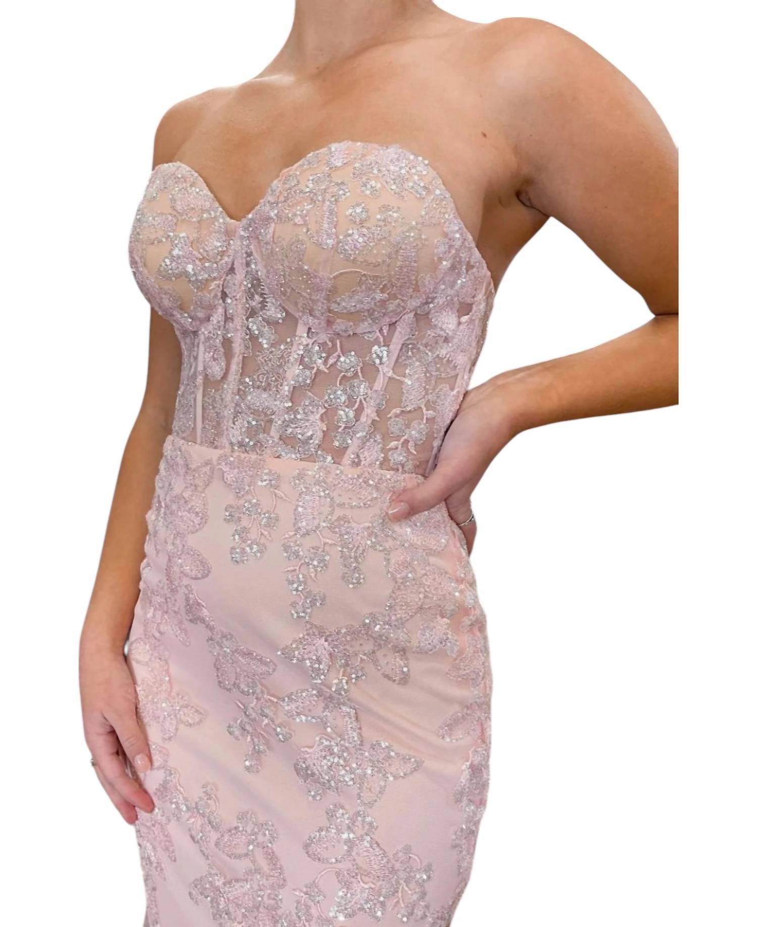 Sherri Hill - Lace Embroidered Gown