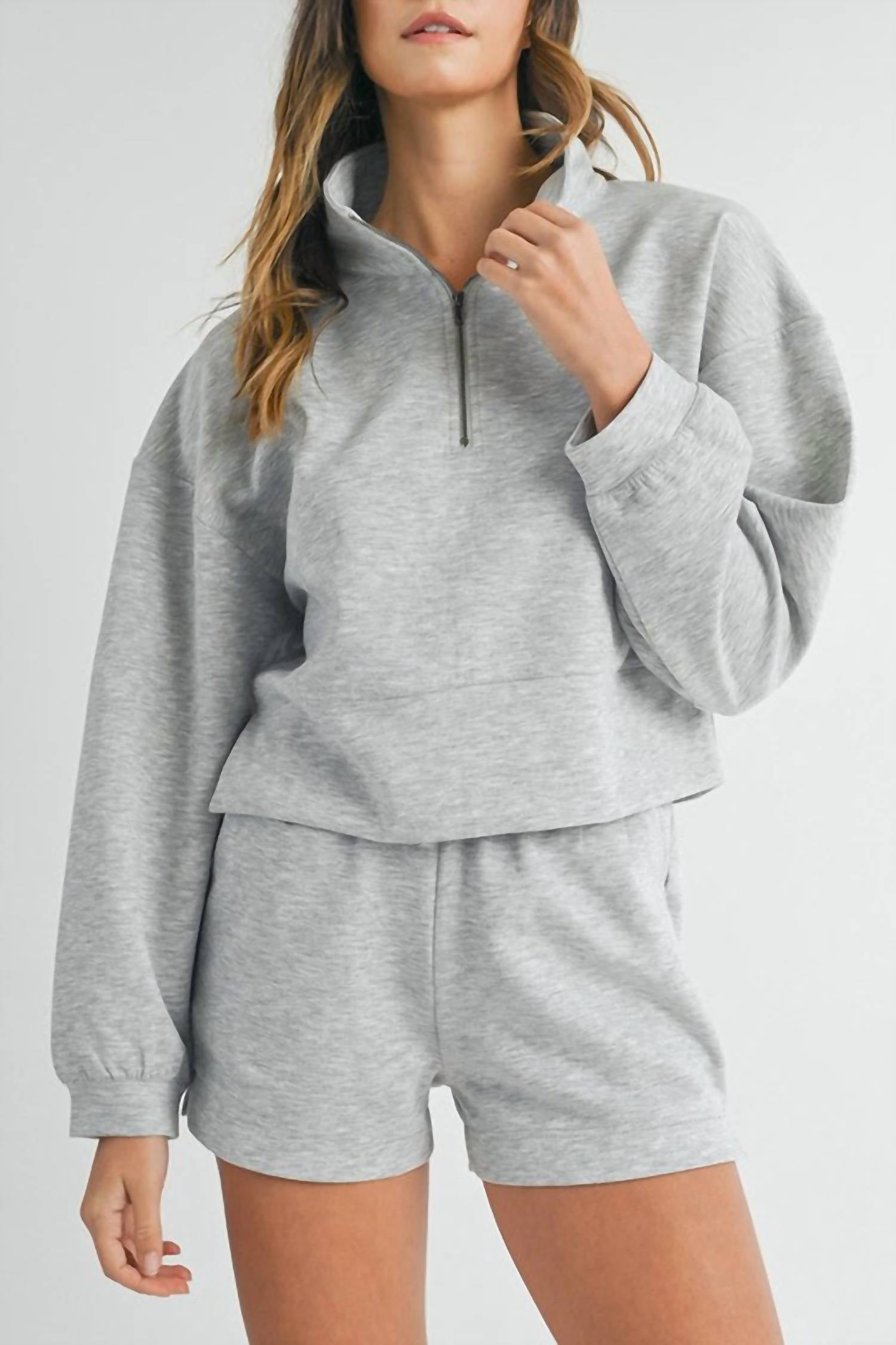 Ynique - Fallon Sweatshirt And Shorts Set
