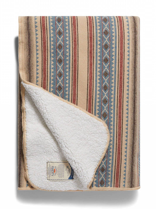 Faherty - Doug Good Feather Recycled High Pile Fleece Blanket