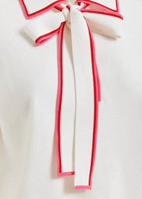 Essentiel Antwerp - Polo With Self-tie Fabric Scarf Top