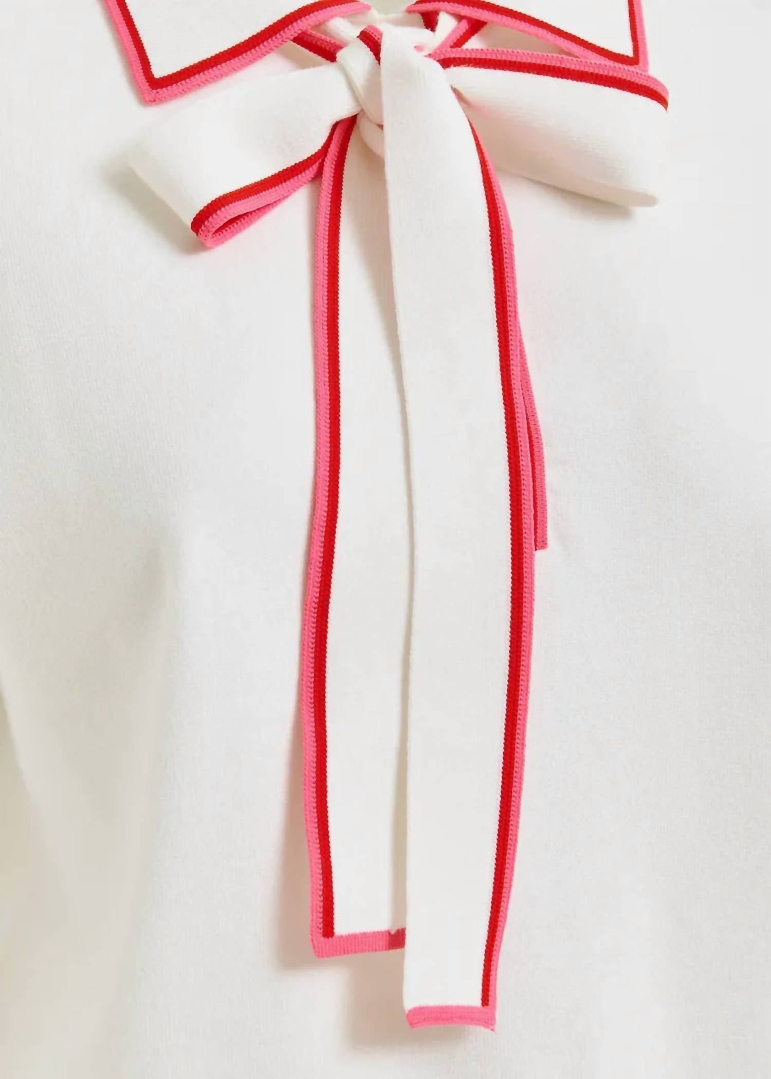 Essentiel Antwerp - Polo With Self-tie Fabric Scarf Top