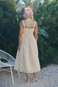 Dottie Dottie Garage - Floral Sweetheart Midi Dress