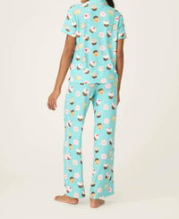 Pj Salvage - Sweet Life Cupcake Print 3-piece Pajama Set