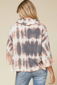 Entro - Tie Dye Cowl Neck Top