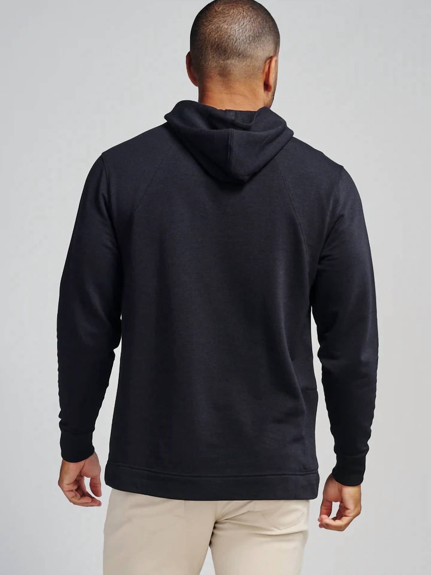 tasc Venture Fleece Hoodie in black 1 - men's shirt - detail view