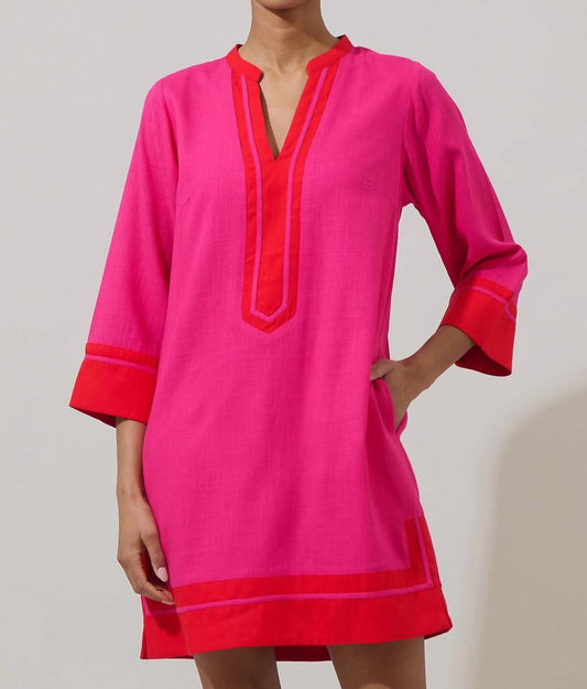 Sugarlips - Allie Shift Linen Mini Dress