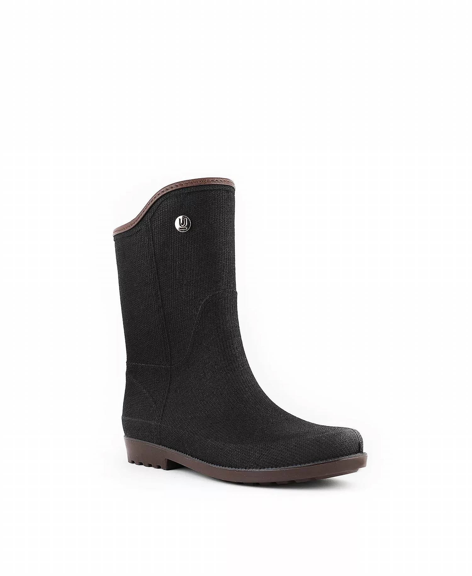 Fabric Touch Rain Boots