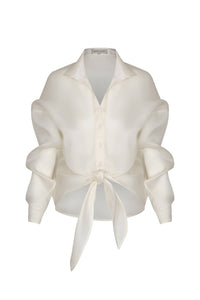 Andres Otalora - Vinculo Infinito Silk Organza Button Down Shirt