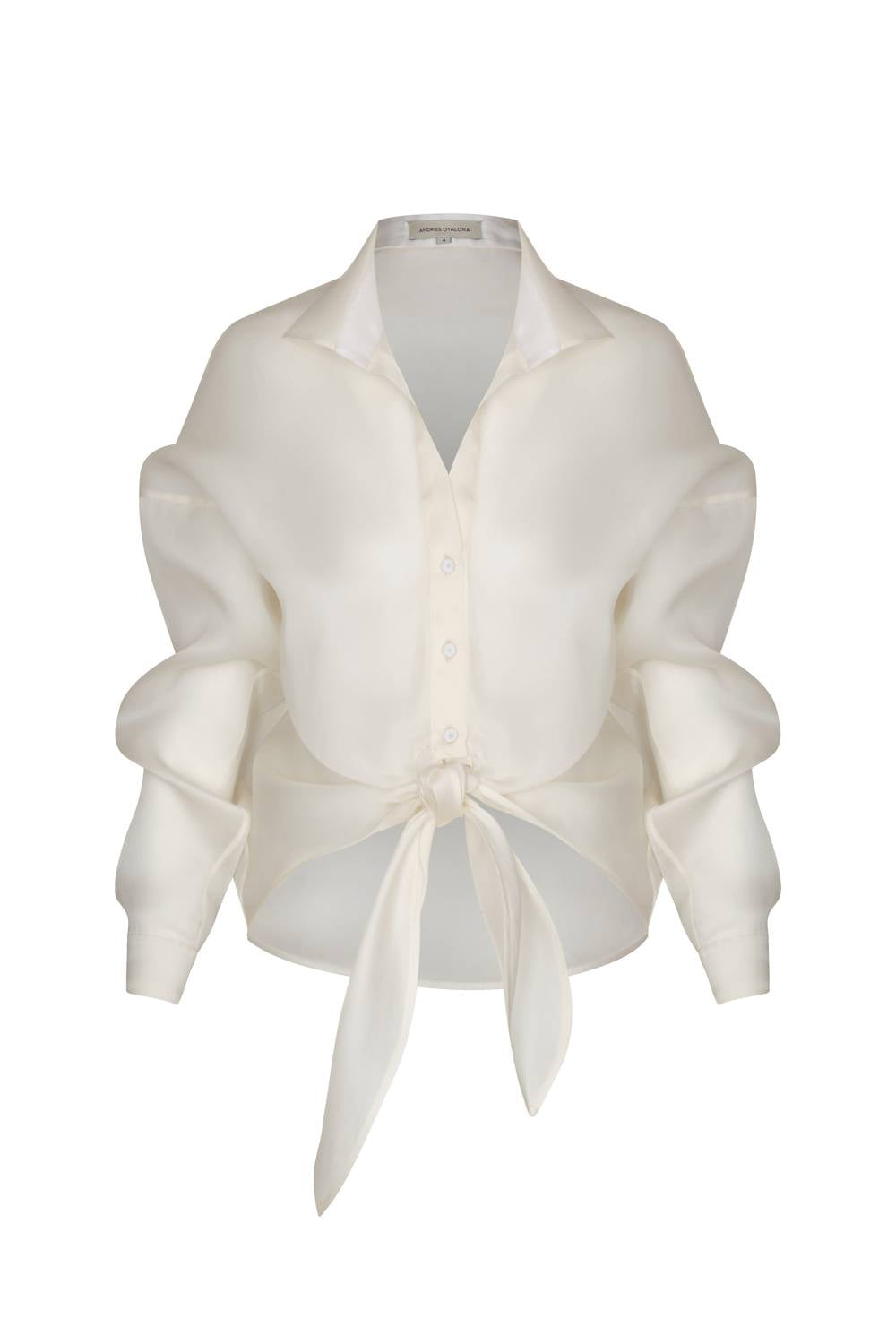Andres Otalora - Vinculo Infinito Silk Organza Button Down Shirt