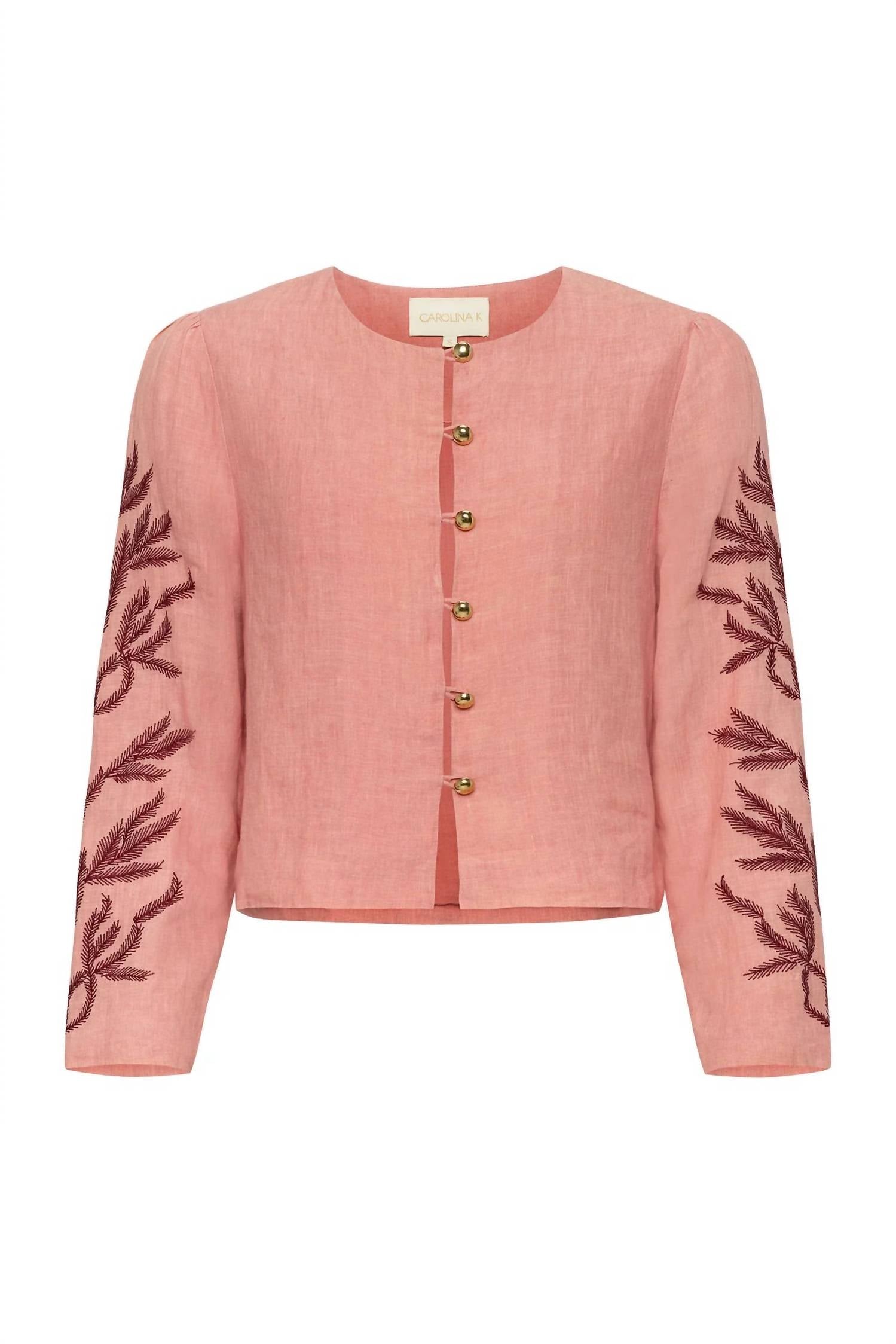 Carolina K - Ali Embroidered Sleeves Jacket