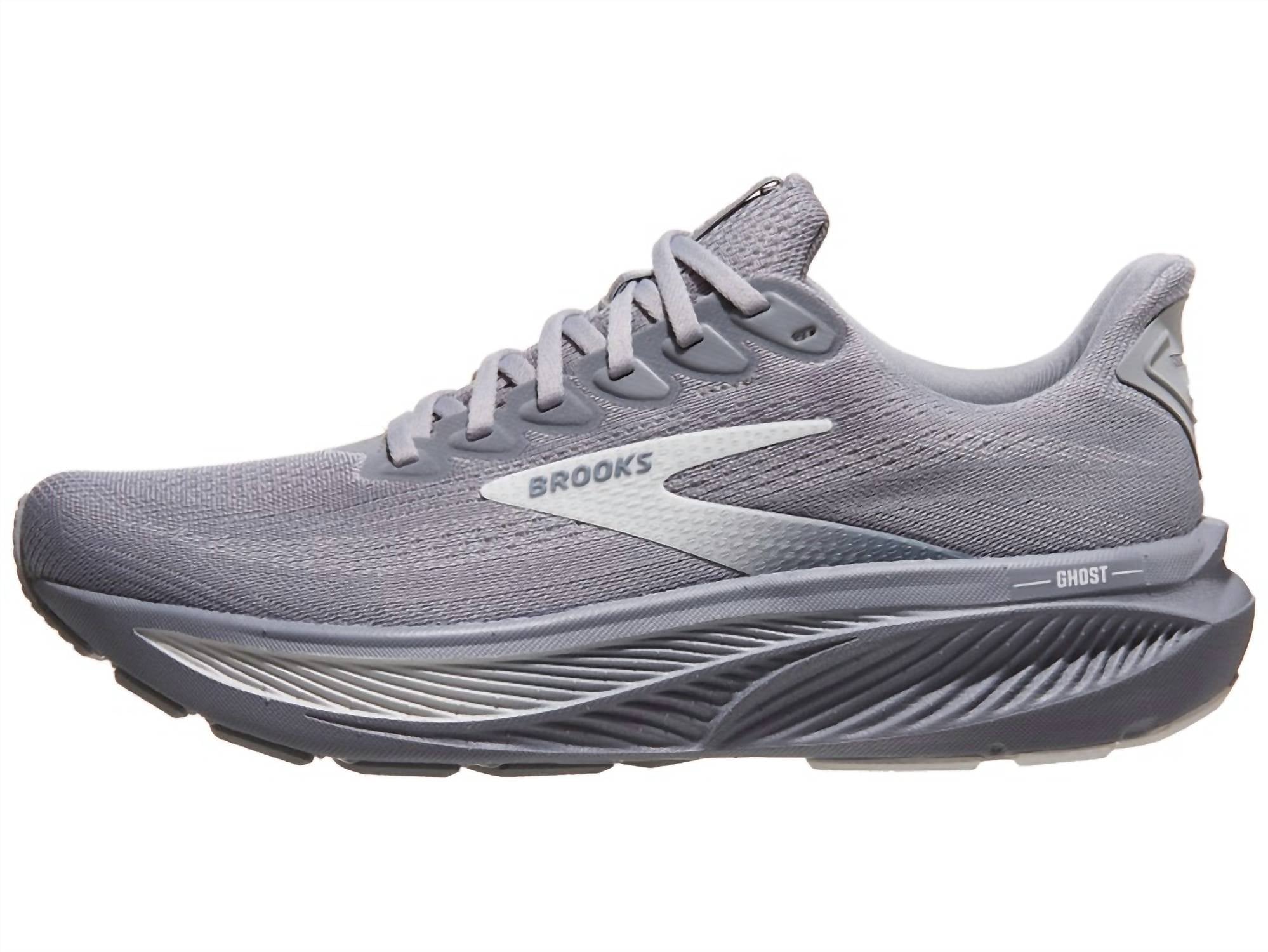 BROOKS Men's Ghost 17 Sneaker in primer gray oyster mushroom - men's sneaker