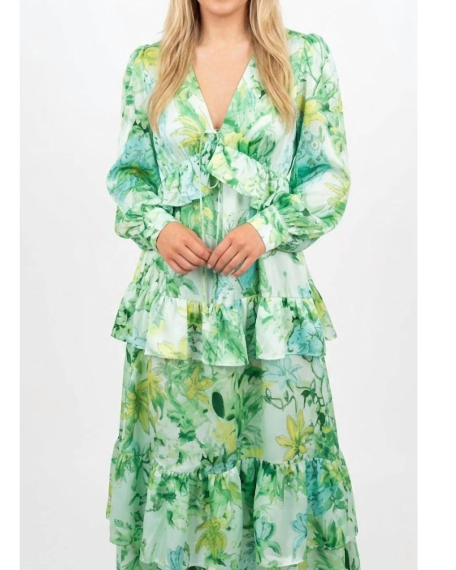 Yellow Lovebirds - Blanche Maxi Dress