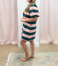 Entro - Skylar Striped Short Dress