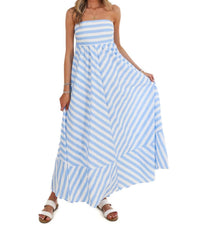 Pretty Follies - Salt Air Stripe Maxi Dress