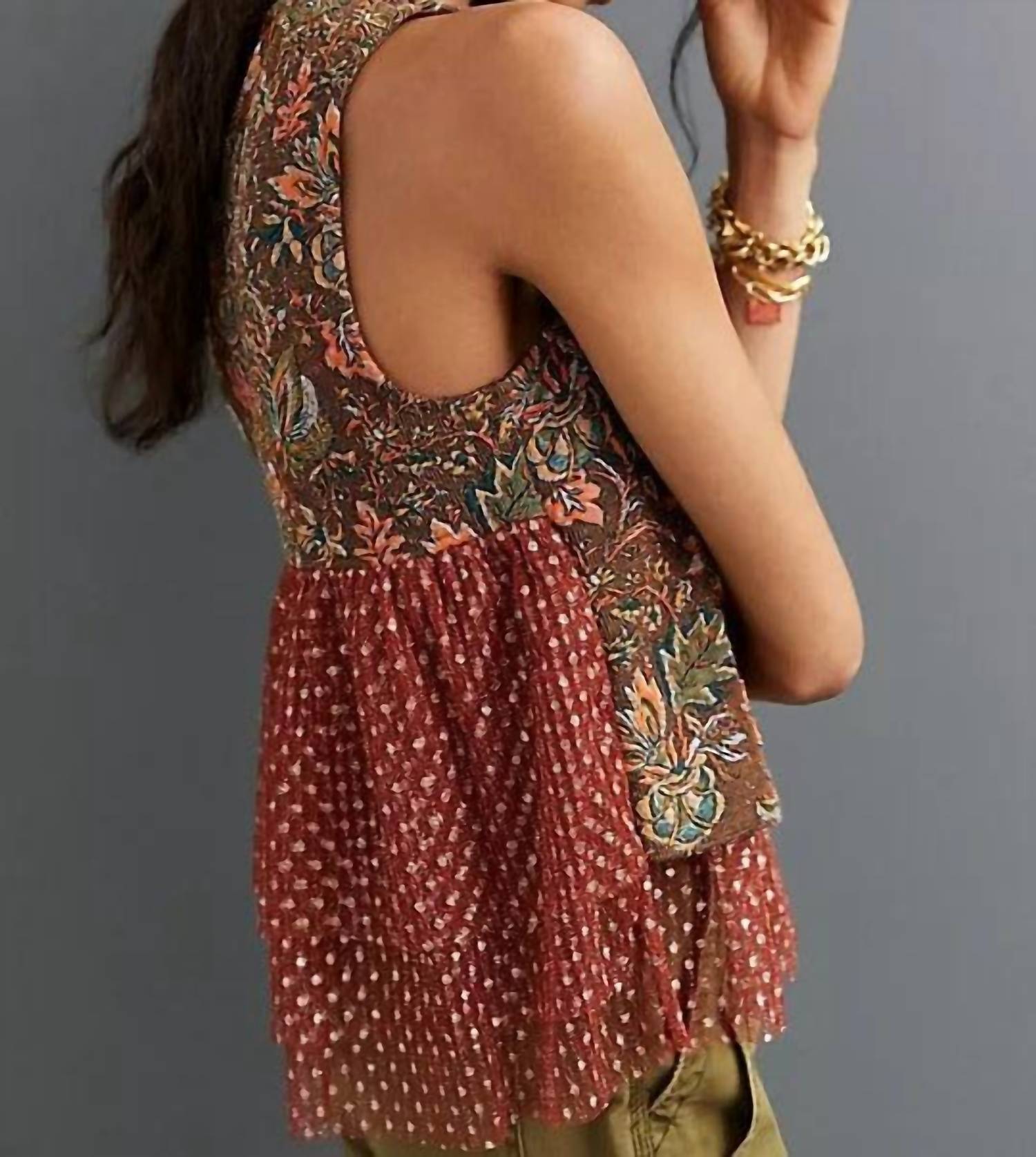 Eva Franco - Jacquard Sleeveless Top