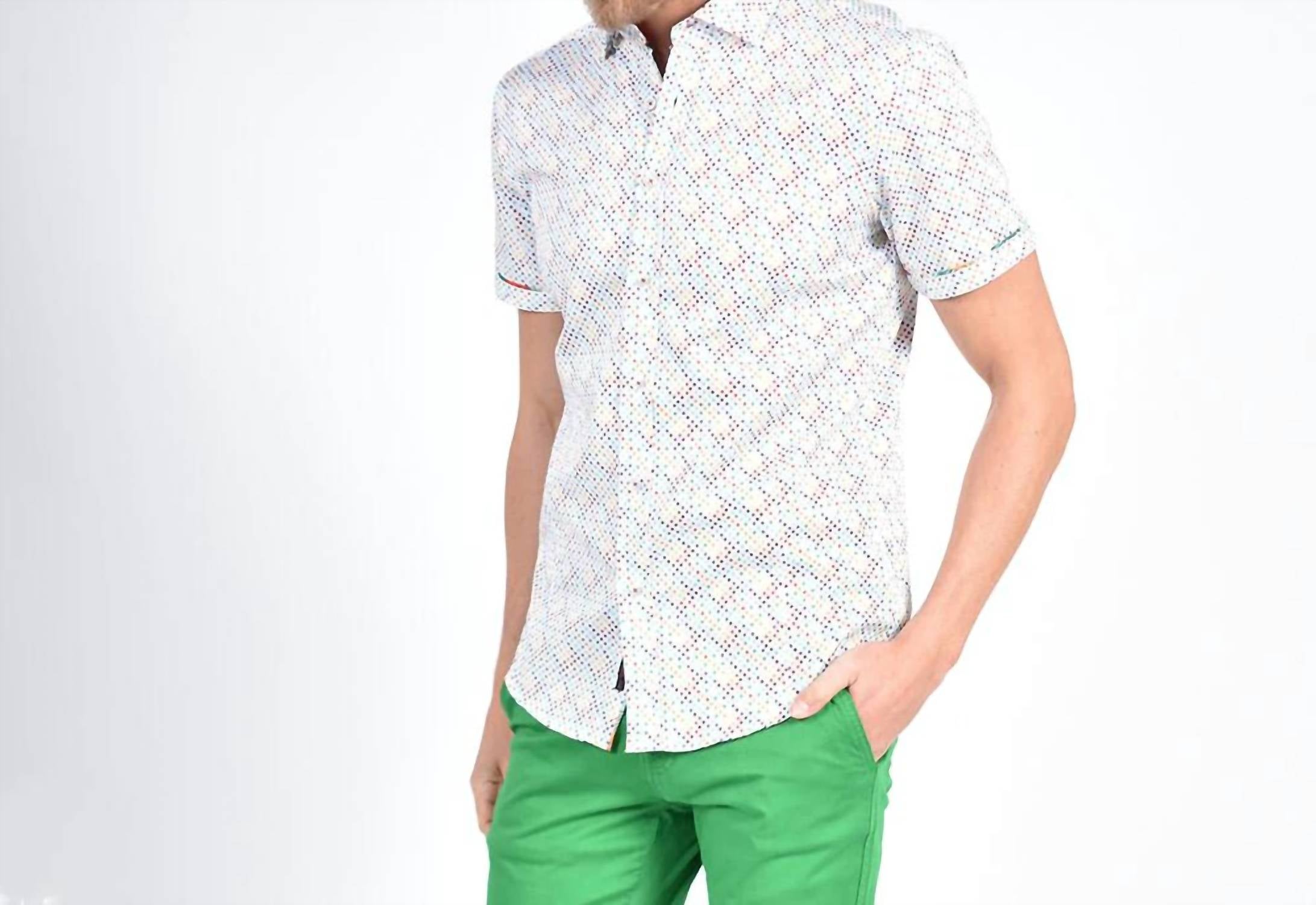Eight X - Rainbow Dot Short Sleeve Shirt