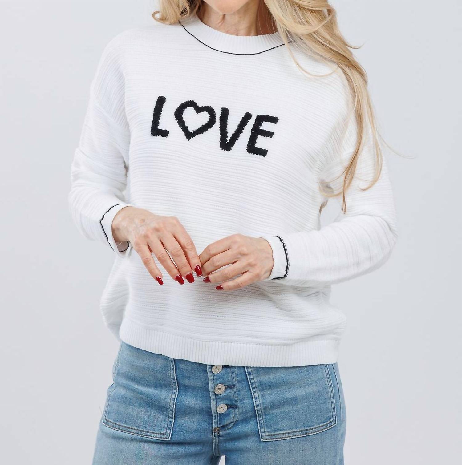 Pure Amici - Love Crew Neck Sweater