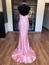 Sherri Hill - Women's Sleeveless Mermaid Halter Dress