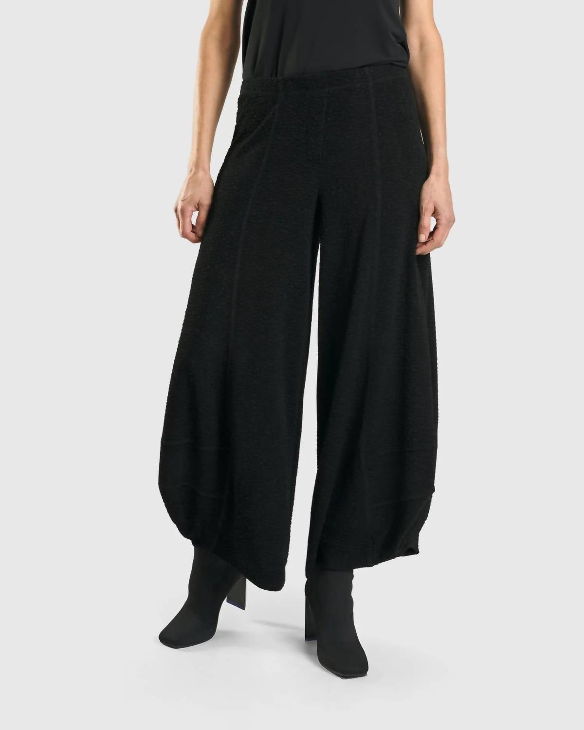 ALEMBIKA Jacquard Punto Pants in black - women's pants