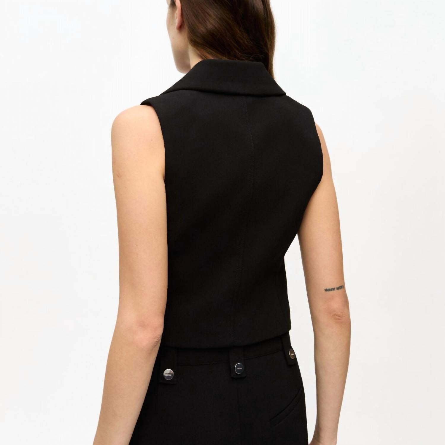 Ganni - Bonded Crepe Vest