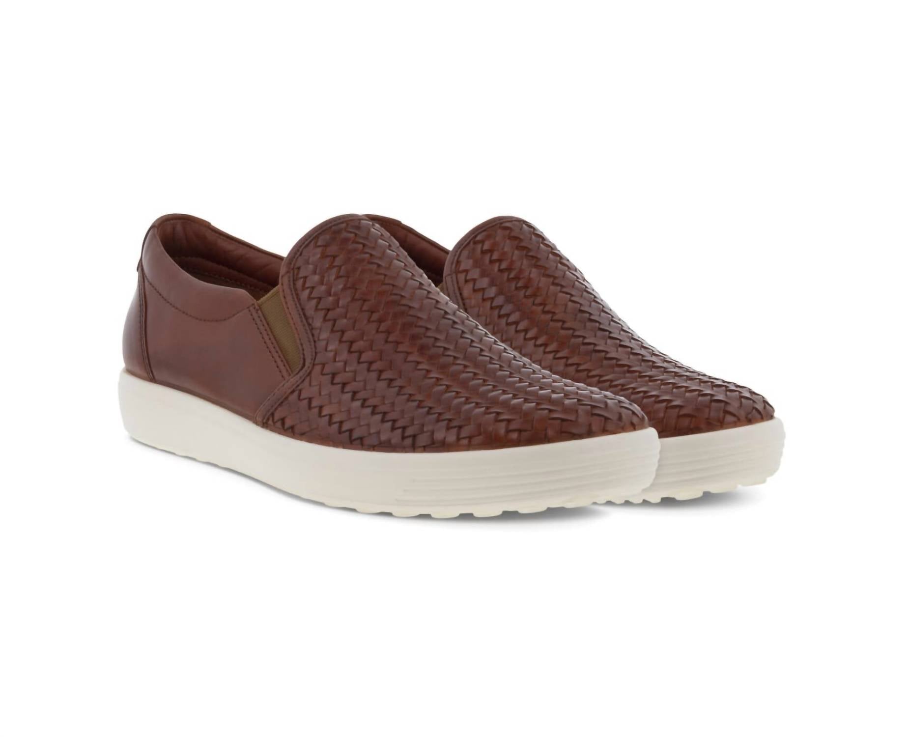ECCO Women's Soft 7 Slip-on Shoe in cognac - women's sneaker - view 4
