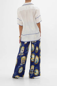 Camilla - Wide Leg Waisted Pants