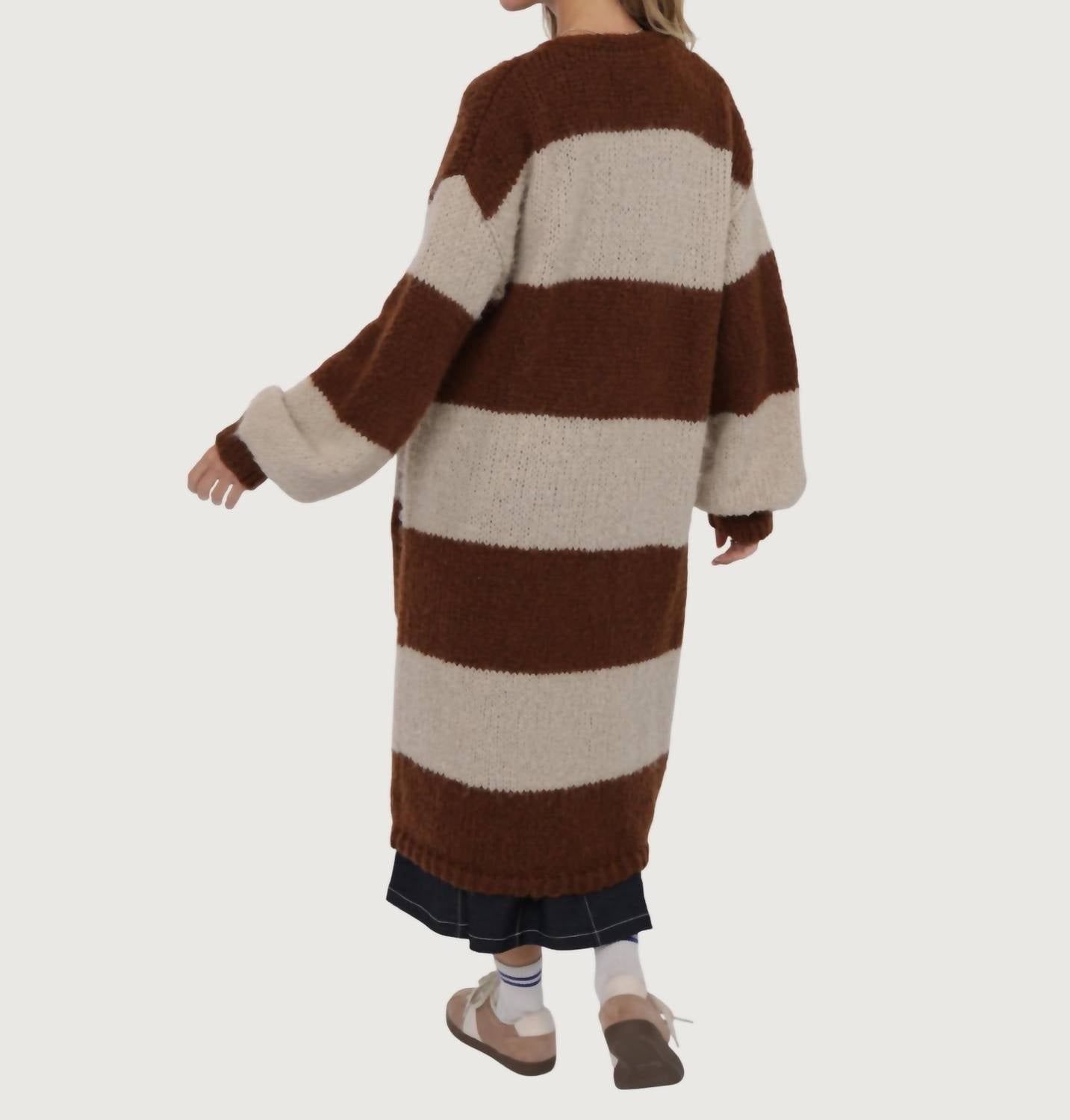 Sage The Label - Suki Stripe Duster Cardigan