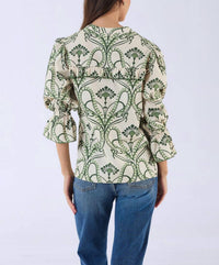 Beyond By Vera - Stella Ruffled Hem Blouse