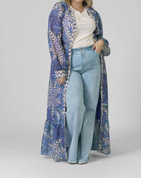 Marie Oliver - Hannon Button Down Long Sleeve Maxi Dress - Plus