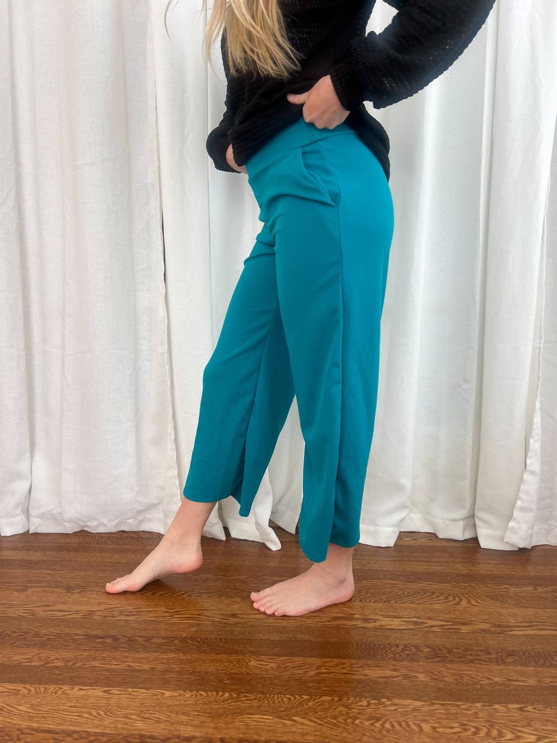 Heimish Usa - Lucy Wide Leg Stretchy Crop Pants