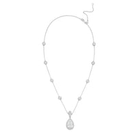 Diana M Jewels - Women's Pear & Round Lab-Grown Diamond Pendant Necklace (6.00 Ct) - Elegant