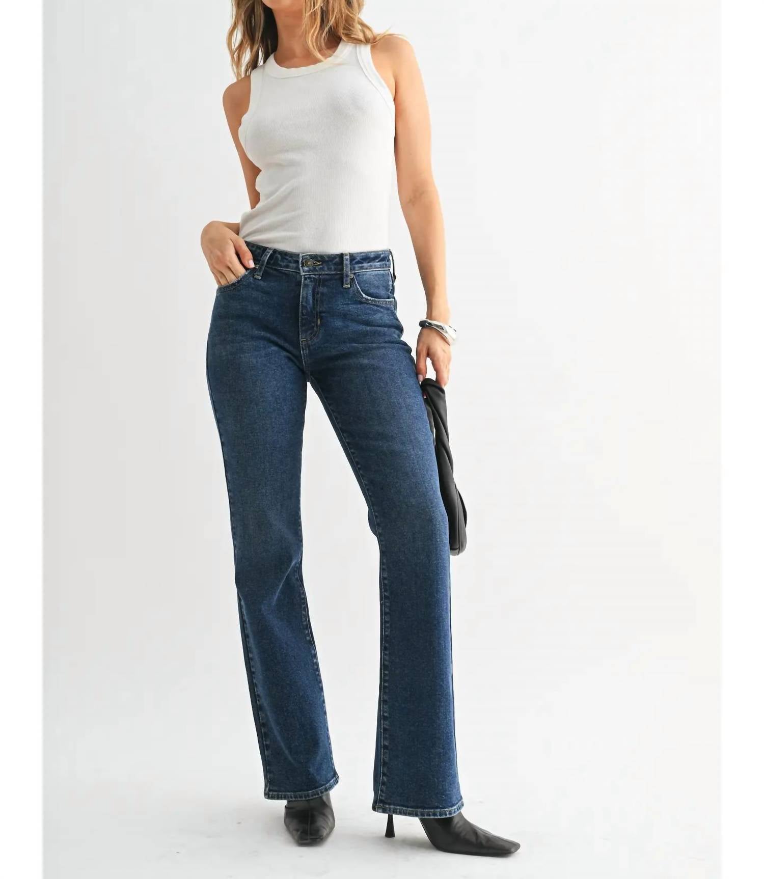 Just Black Denim - Low Rise Vintage Slim Bootcut Jean