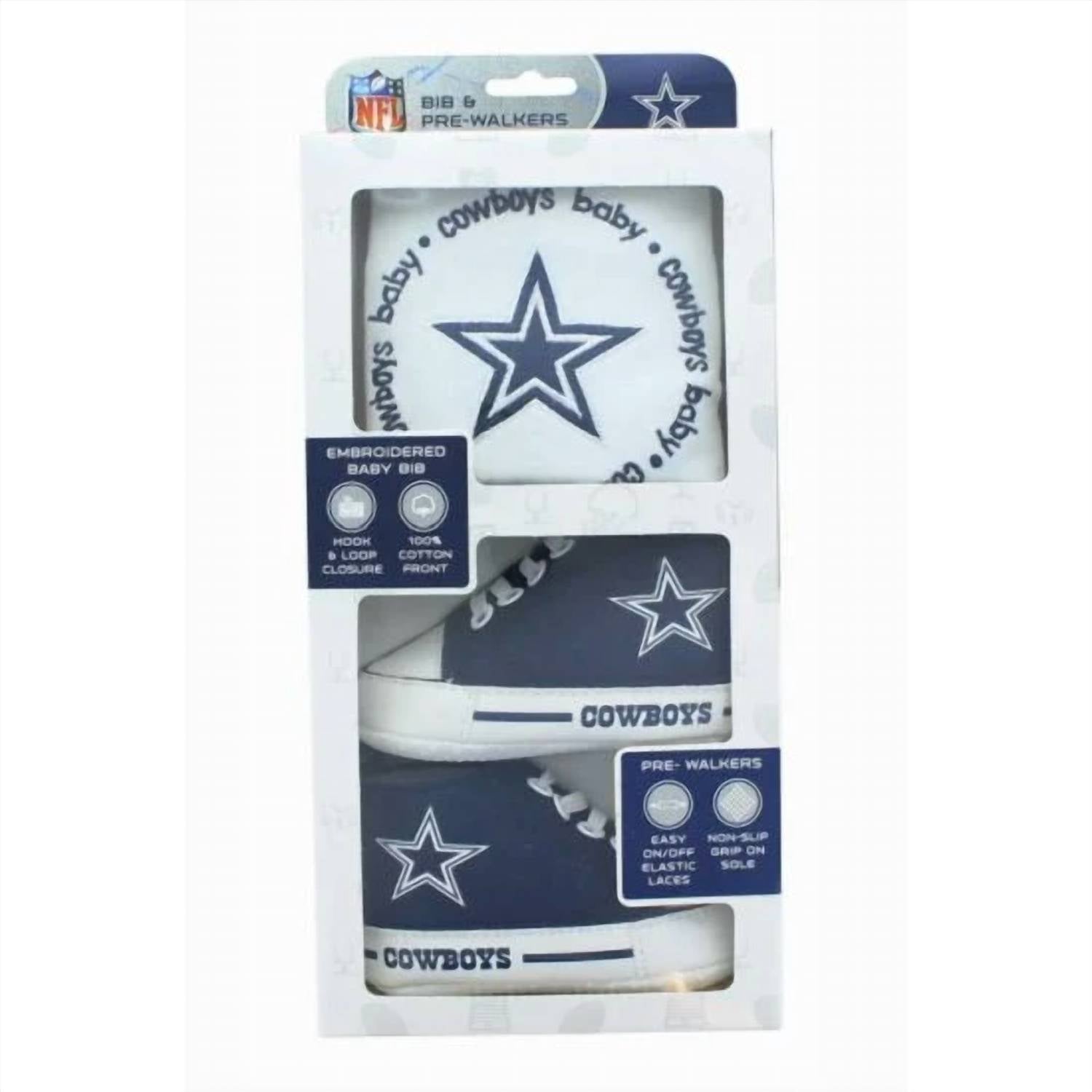 Masterpieces Puzzle - Baby's Dallas Cowboys Bib & Pre-walker Gift Set