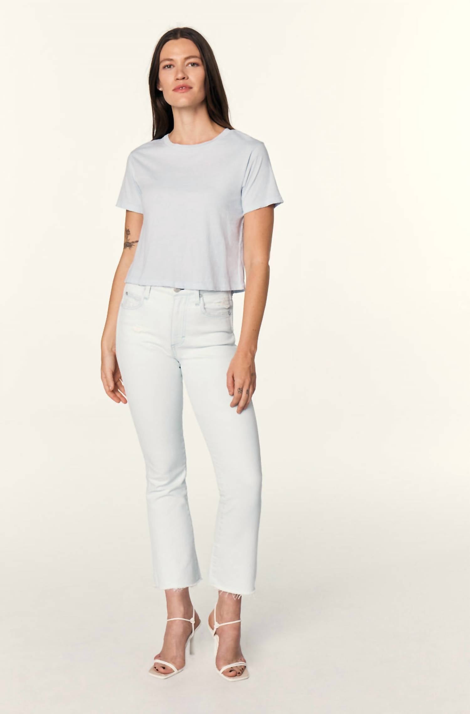 AMO Bella High Rise Crop Jeans in radiance - women's jeans - alternate view