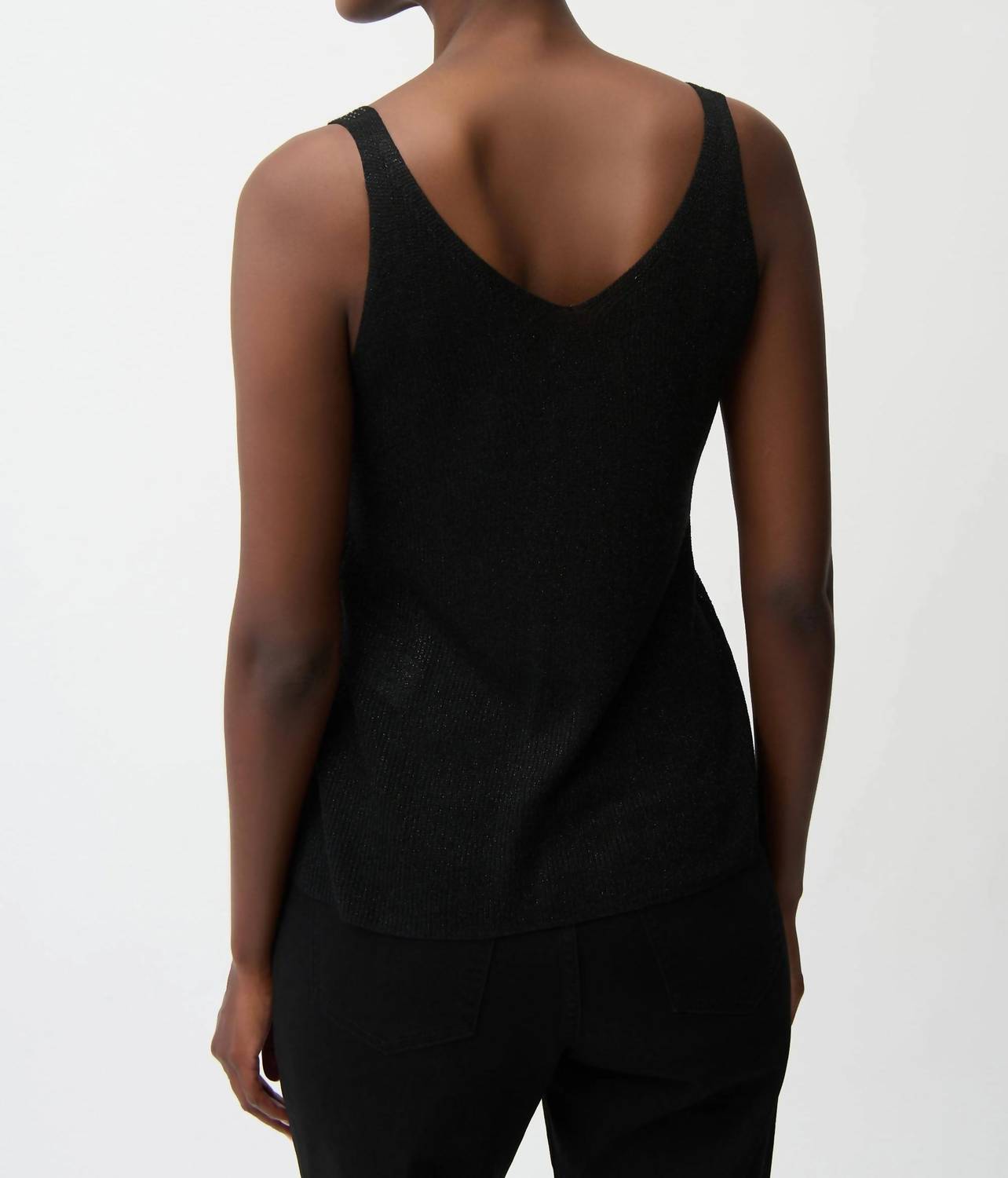 Joseph Ribkoff - Metallic Knitted Camisole With Rhinestones