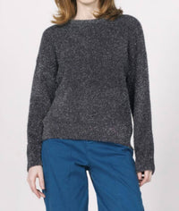 Another Love Jaylani Crewneck Sweater in silver nightfall - women's sweater