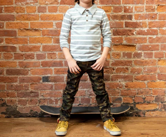 Boys Skinny Leg Twill Pants