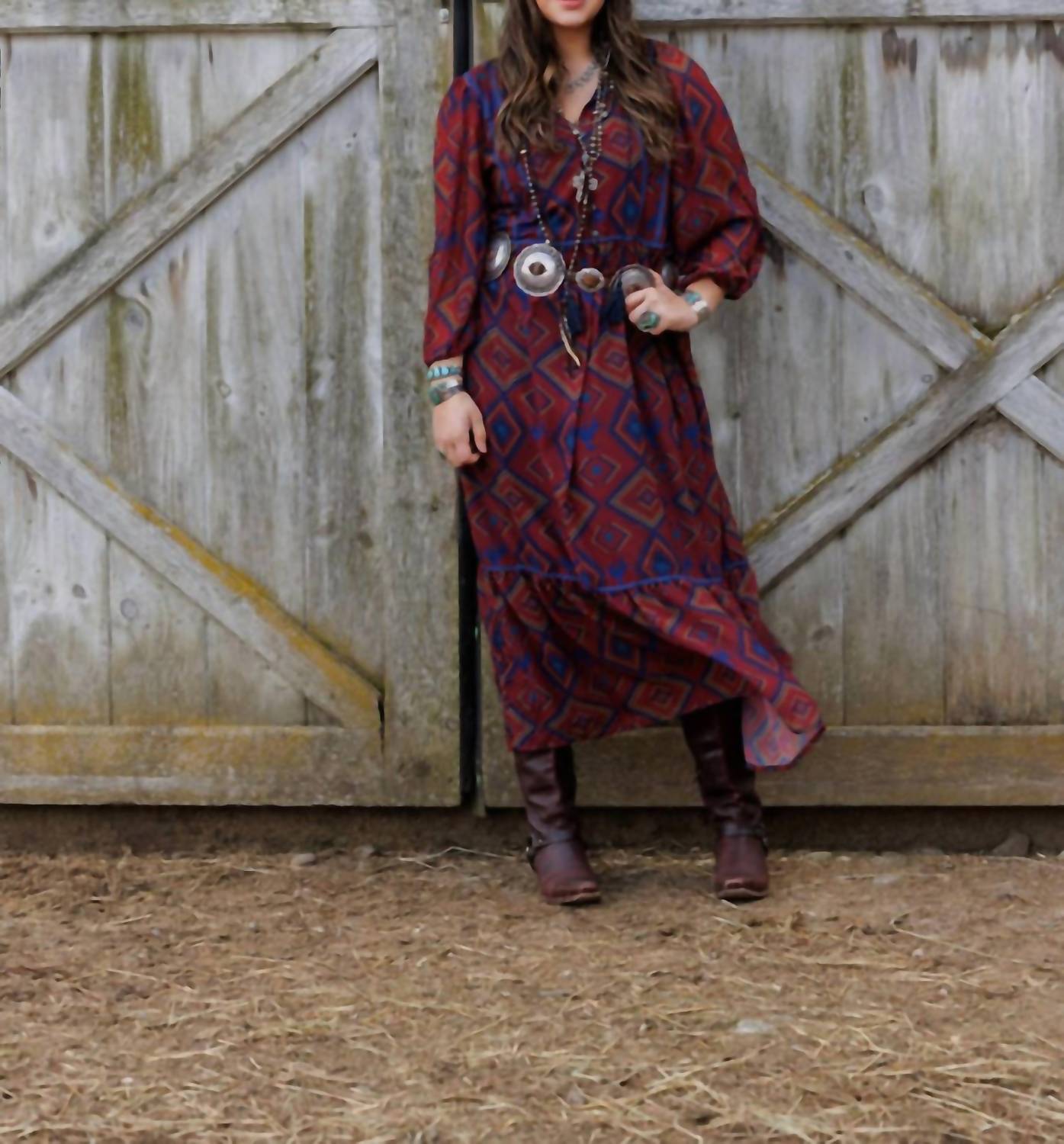 TASHA POLIZZI Amherst Maxi Dress in red - women's dress