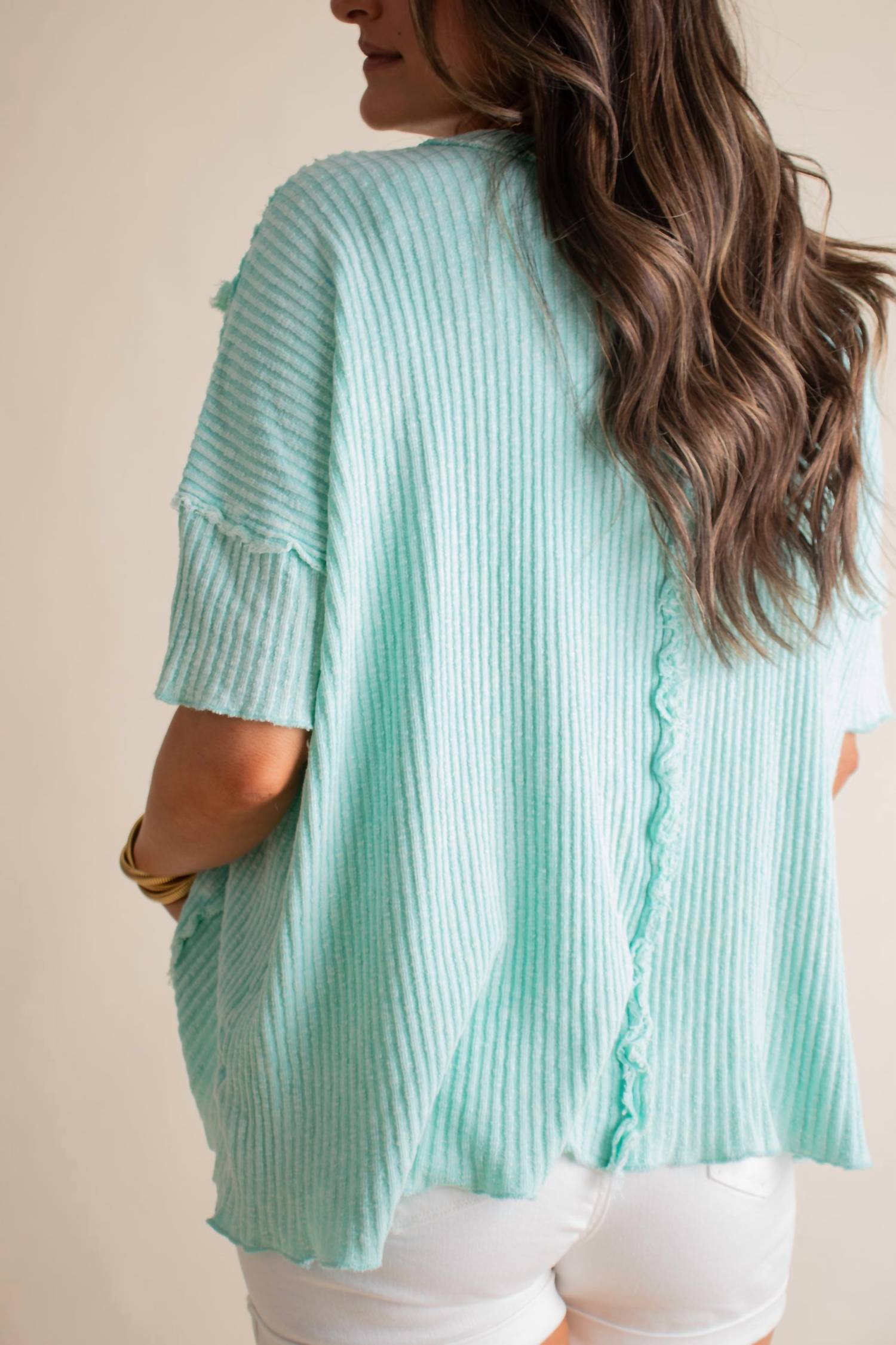 Easel - Ribbed Short Sleeve Tee