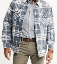Jachs New York - Sherpa Lined Flannel Shirt Jacket